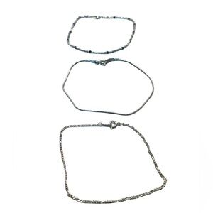 Designs Set of 3 Ankle Bracelets. New in original box.